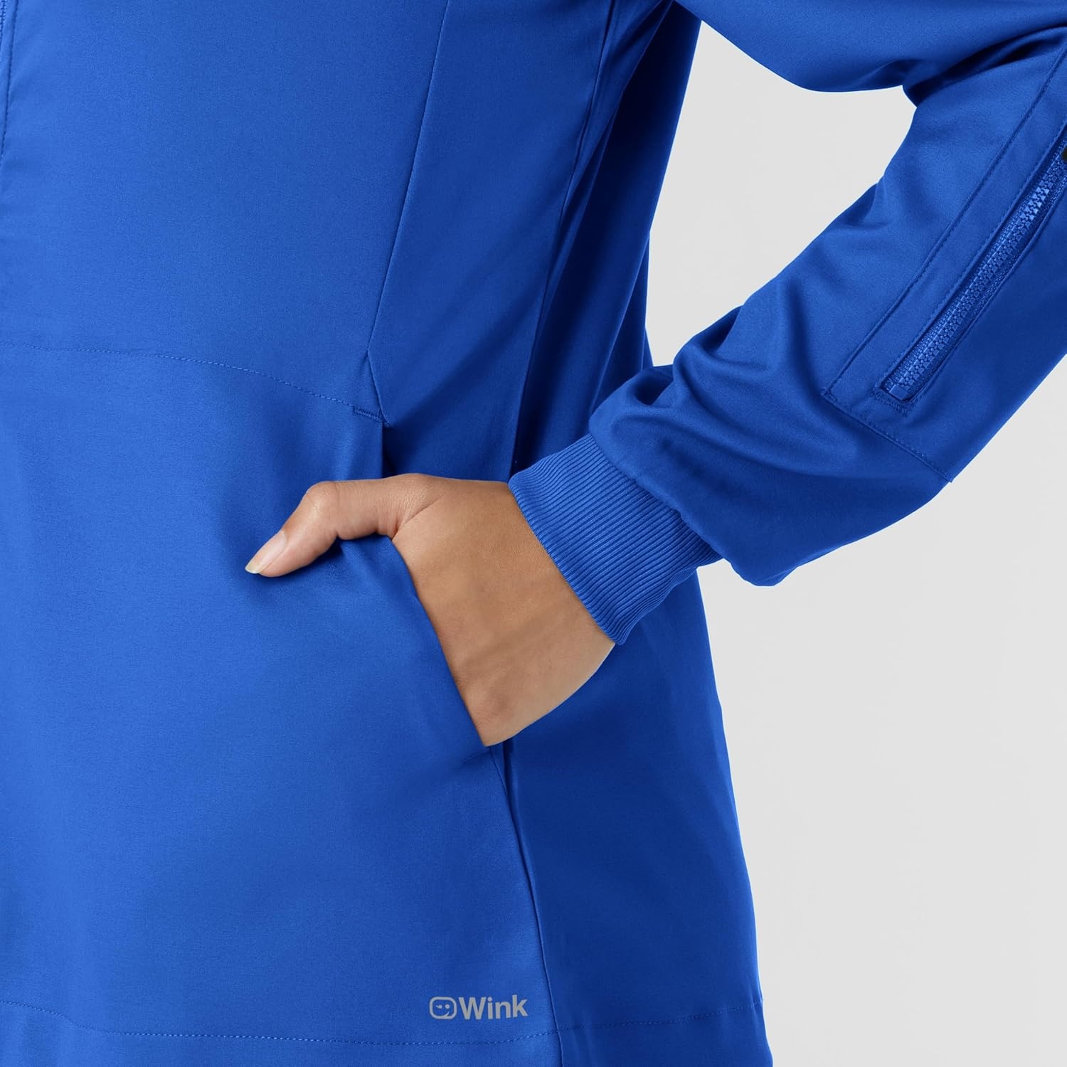 WINK Boundless Women’s Warm Up Scrub Jacket(Royal)