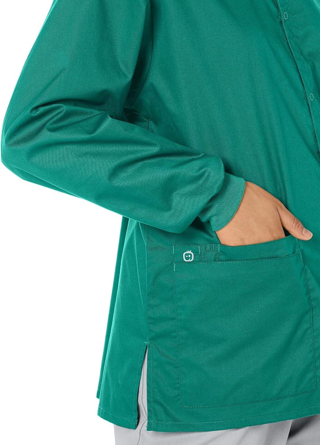 WonderWink Unisex Adult Unisex Snap Front Jacket(Hunter)