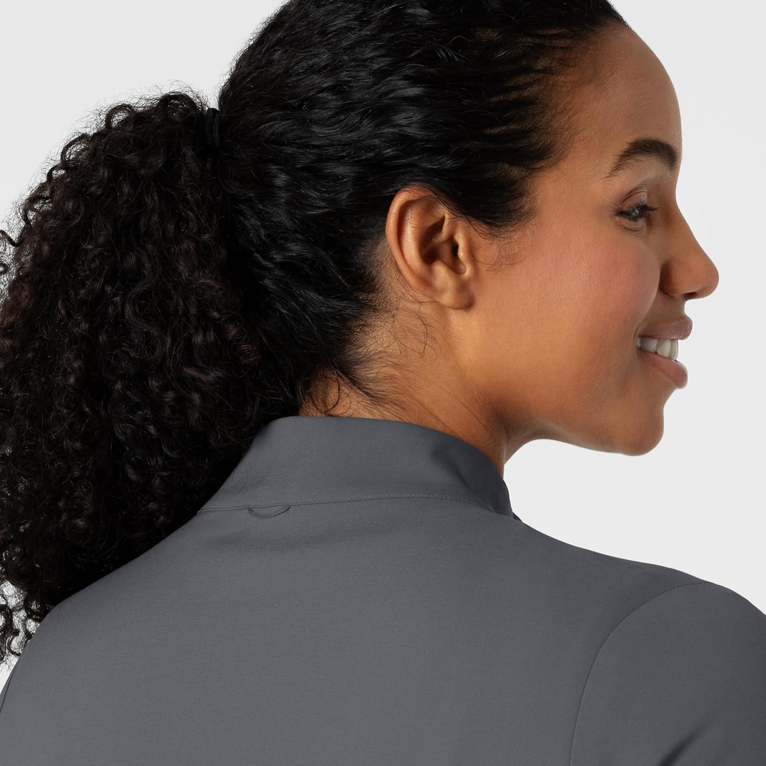WINK Boundless Women’s Warm Up Scrub Jacket(Pewter)