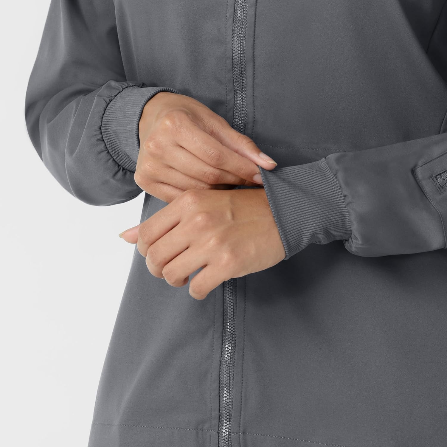 WINK Boundless Women’s Warm Up Scrub Jacket(Pewter)