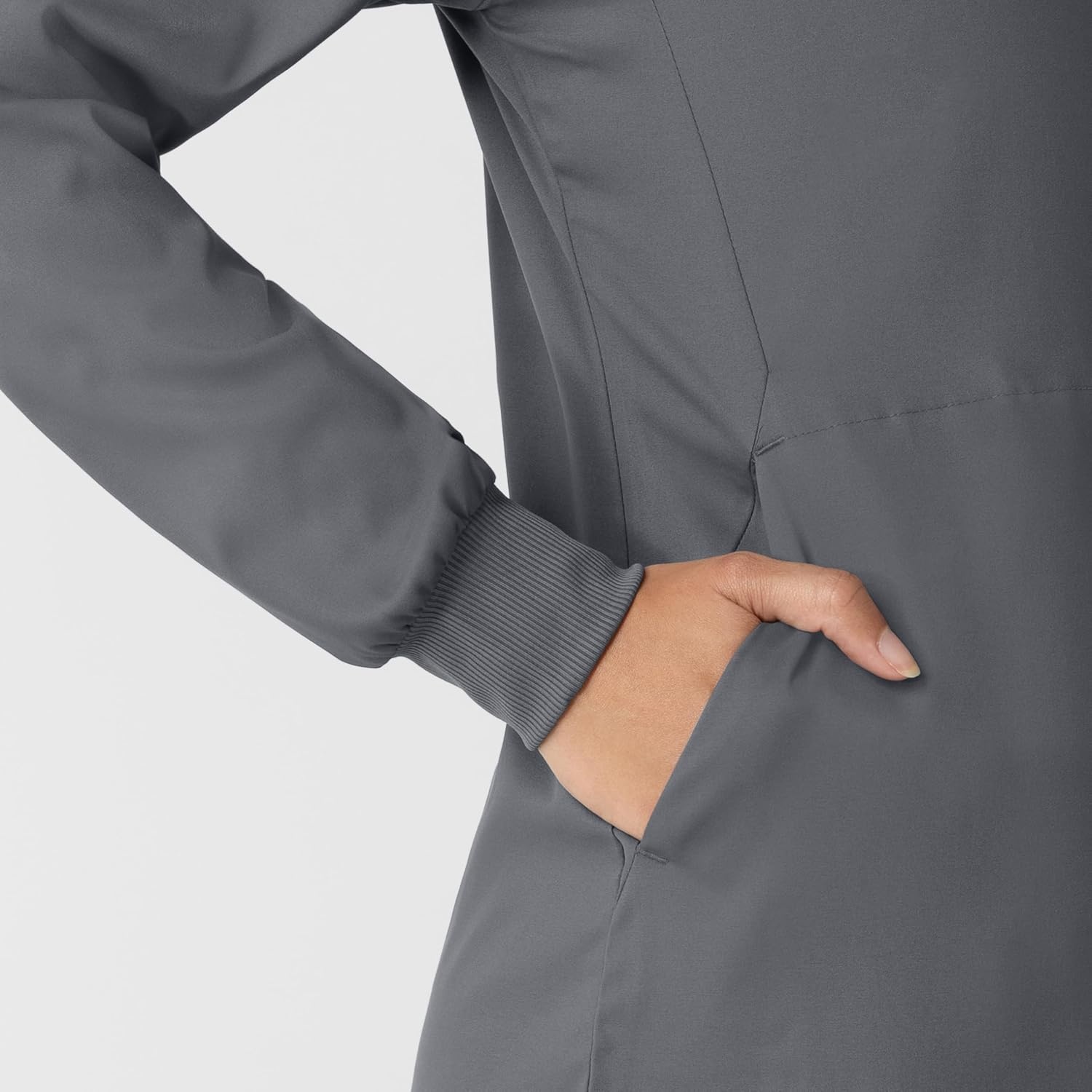 WINK Boundless Women’s Warm Up Scrub Jacket(Pewter)
