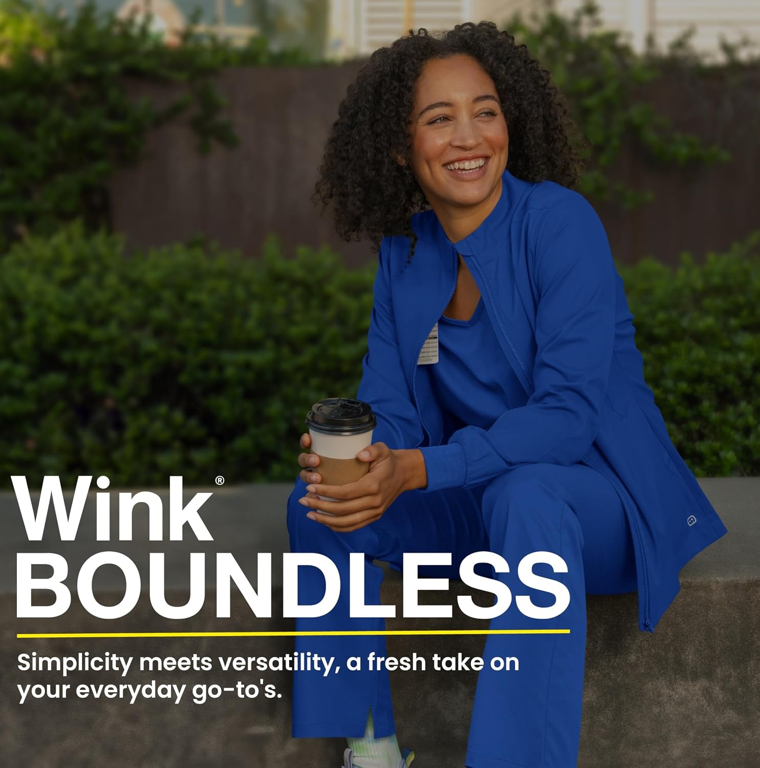 WINK Boundless Women’s Warm Up Scrub Jacket(Pewter)