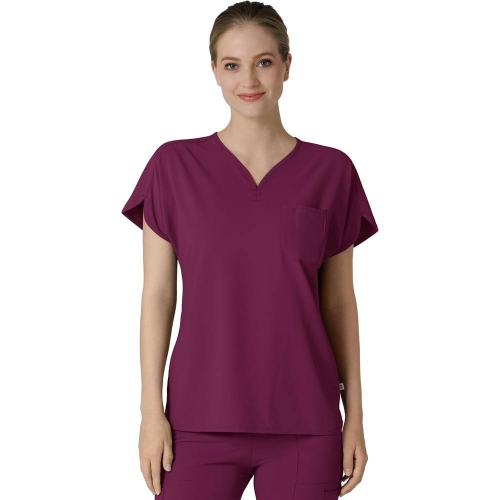 Wink Renew Women’s Dolman Scrub Top(Wine)