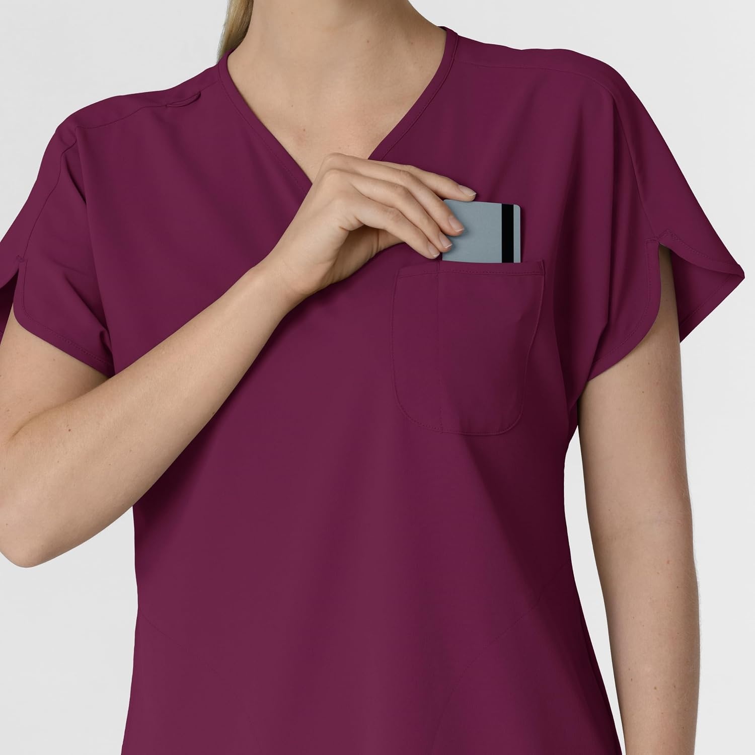 Wink Renew Women’s Dolman Scrub Top(Wine)