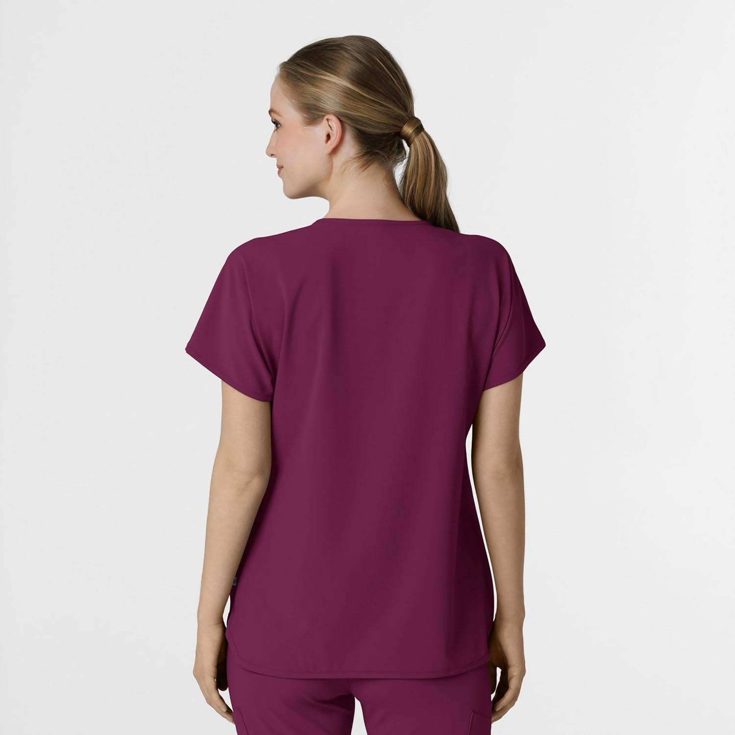 Wink Renew Women’s Dolman Scrub Top(Wine)
