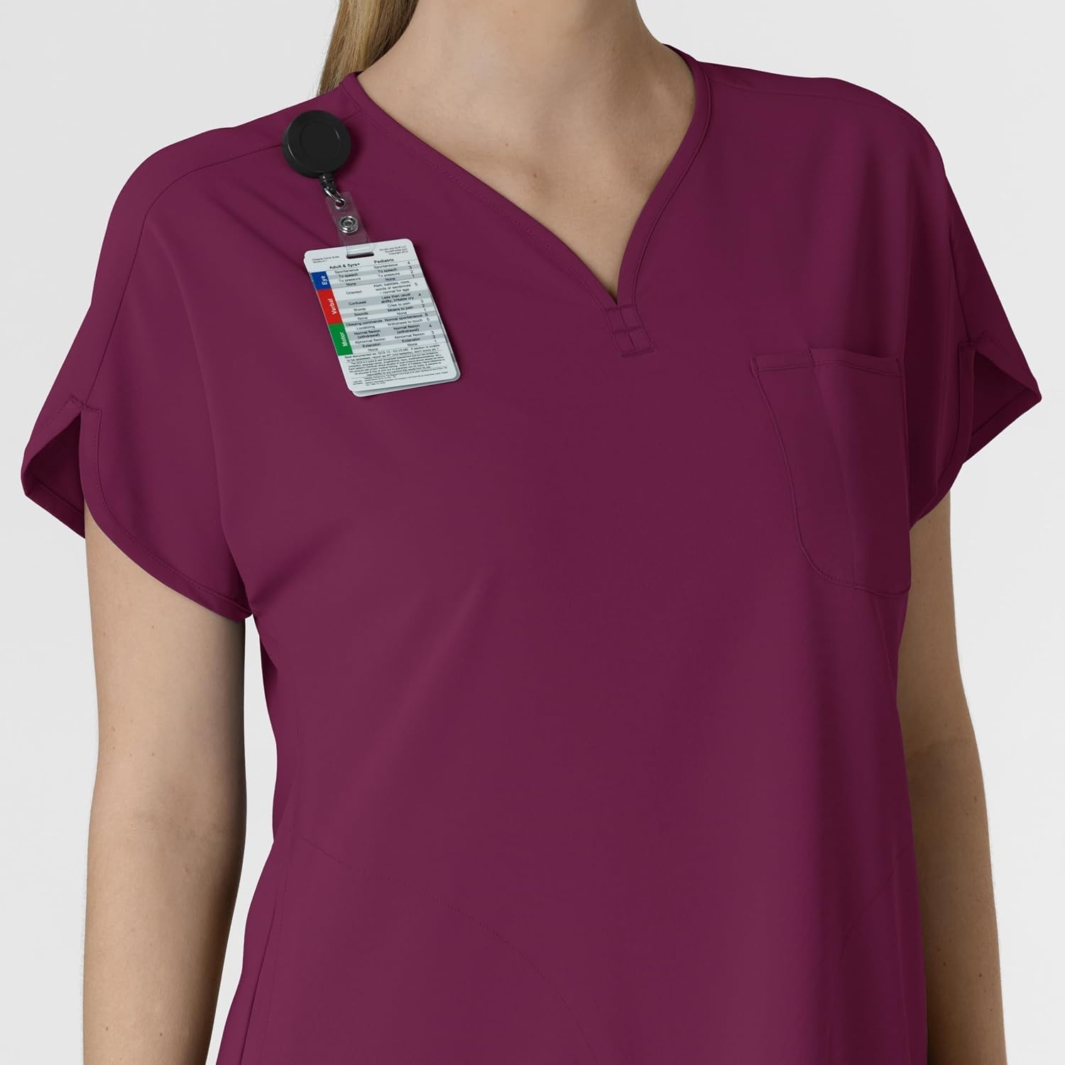 Wink Renew Women’s Dolman Scrub Top(Wine)