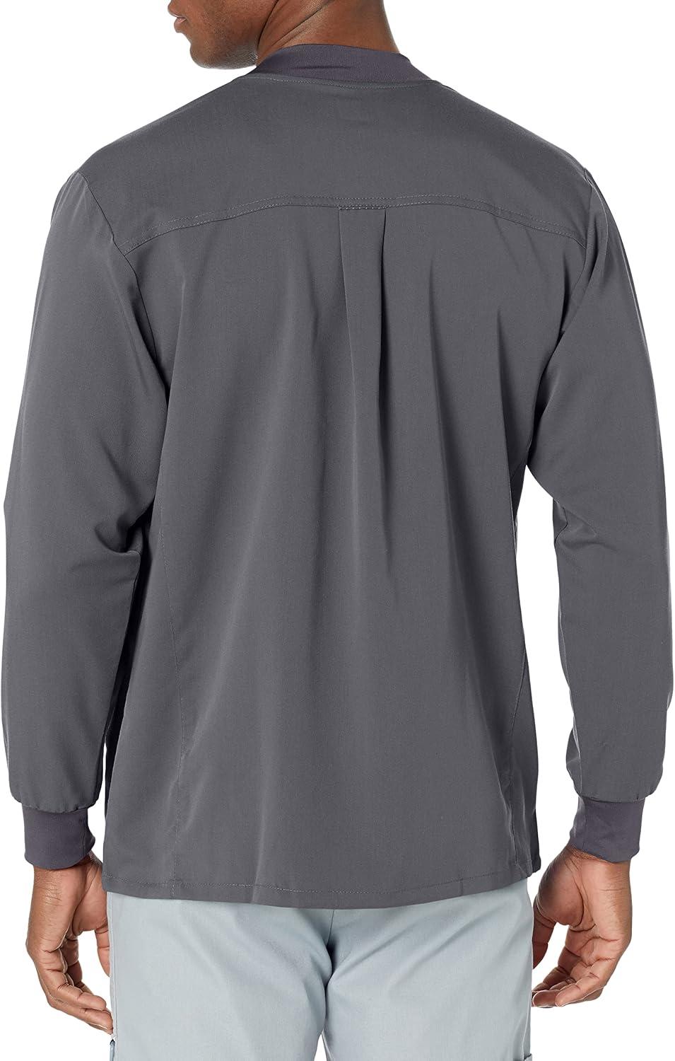WonderWink Mens Warm-up Jacket(Pewter)