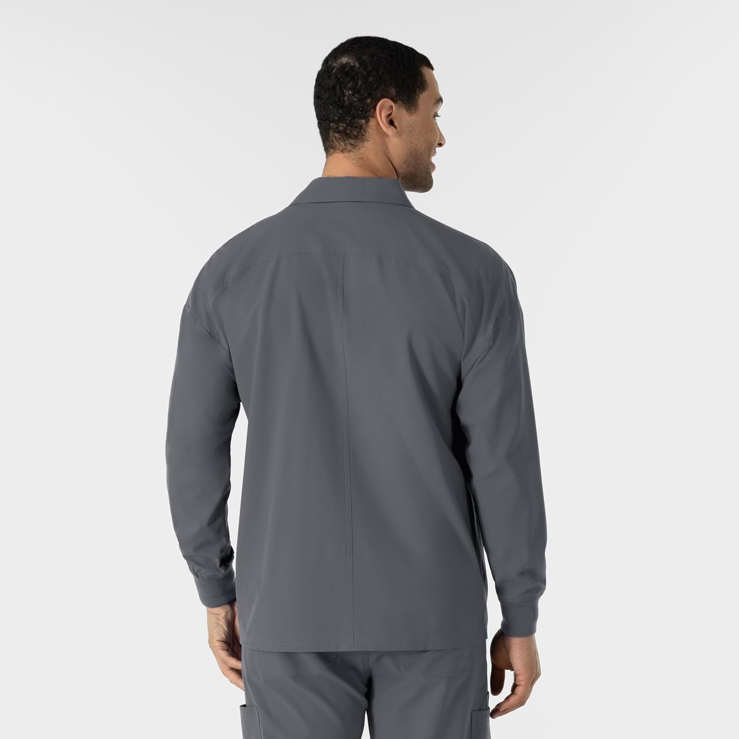 WINK Boundless Men’s Warm Up Scrub Jacket(Pewter)