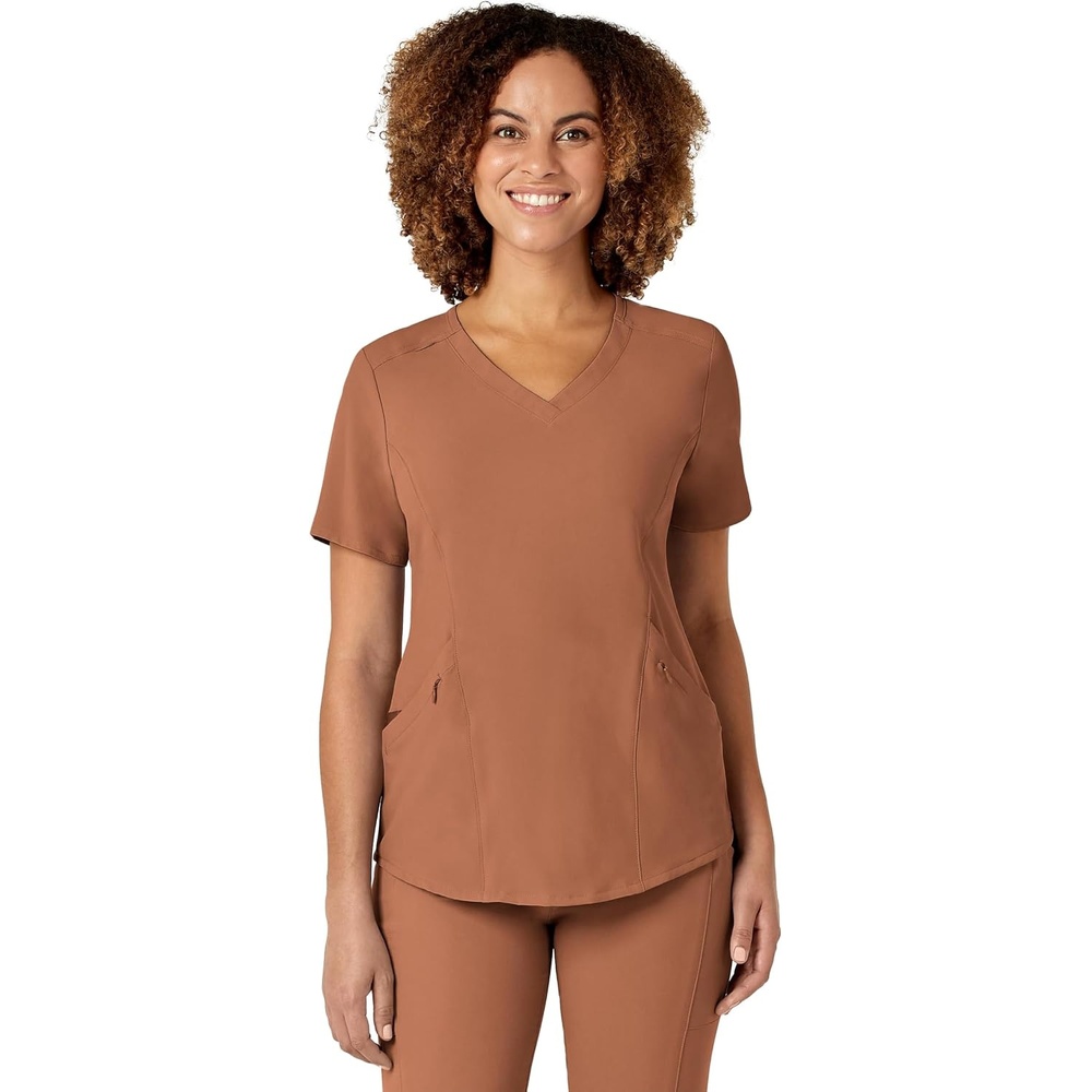 Wink Women’s Women’s V-Neck Scrub Top(Clay)