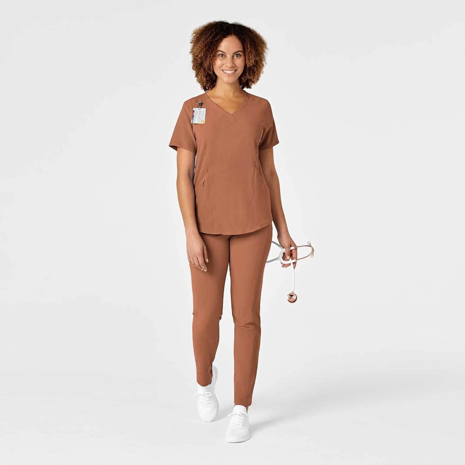 Wink Women’s Women’s V-Neck Scrub Top(Clay)