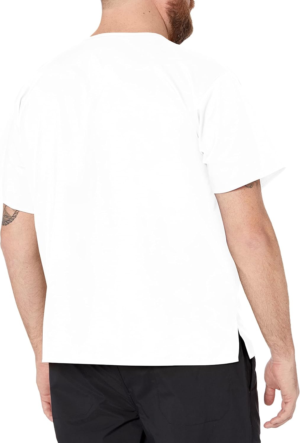 Wink WonderWORK Unisex V-Neck Scrub Top(White)