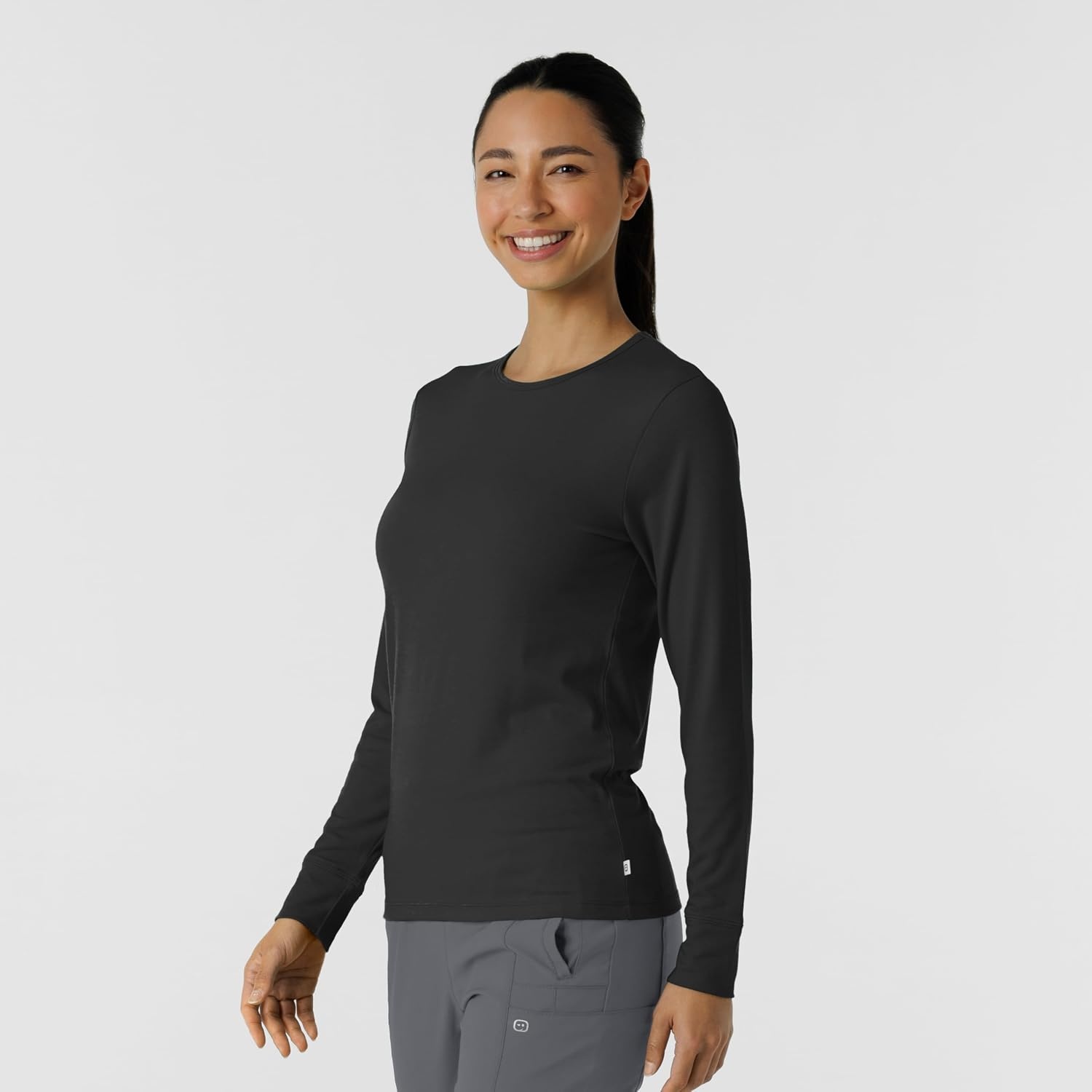 Wink Layers Women’s 3-Pack Essential Layer Long Sleeve(Black)