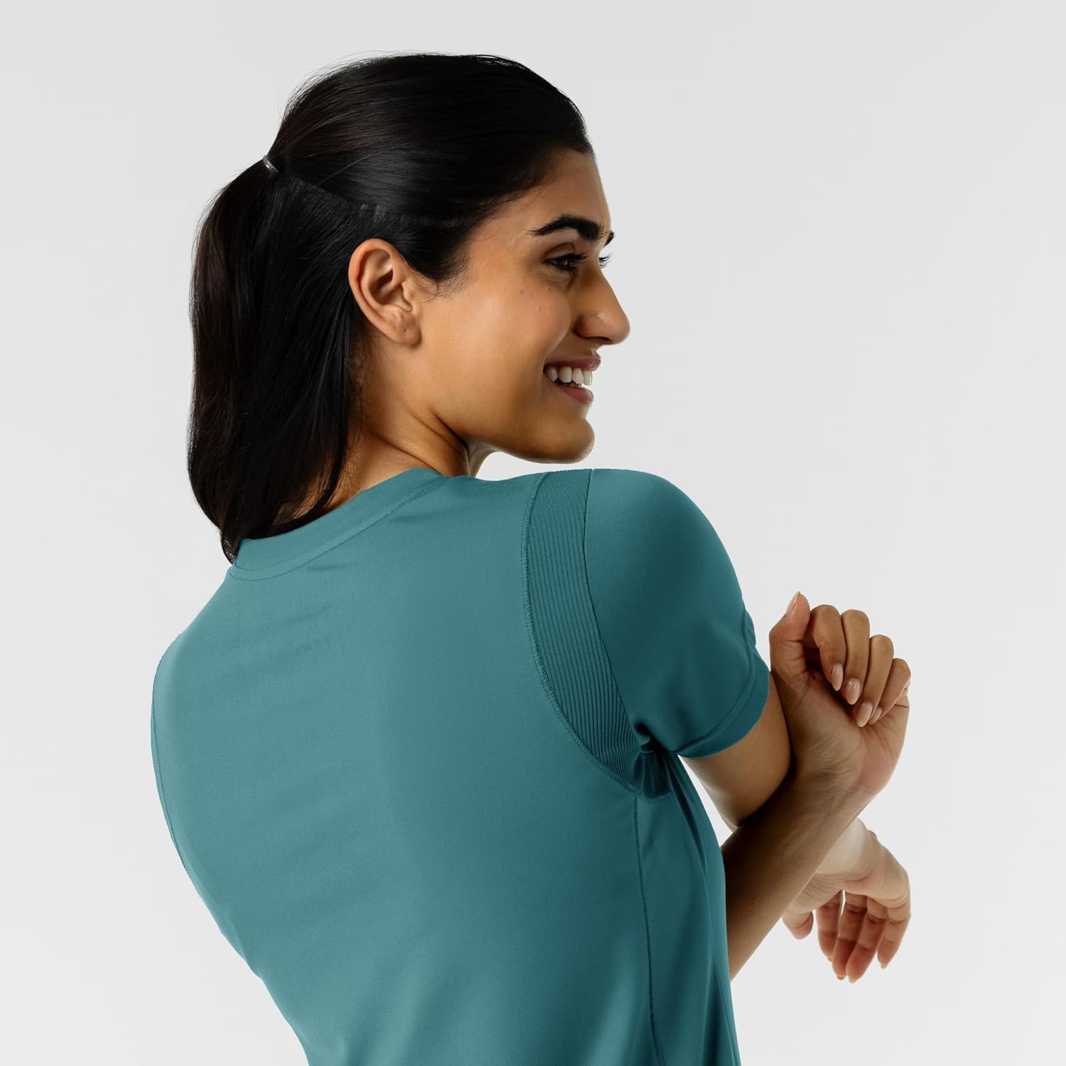 Wink Women’s Women’s 2-Pocket Scrub Top(Vintage Teal)