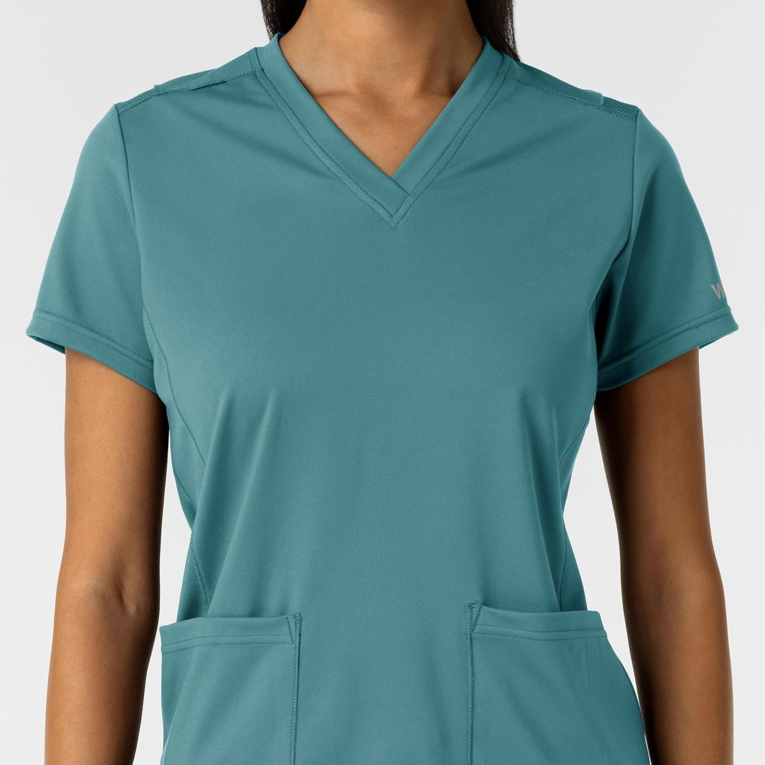 Wink Women’s Women’s 2-Pocket Scrub Top(Vintage Teal)