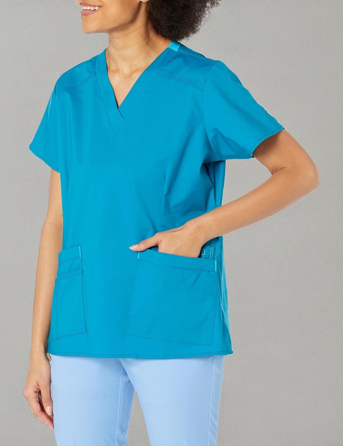 WINK Renew Women’s V-Neck Scrub Top(Ocean)