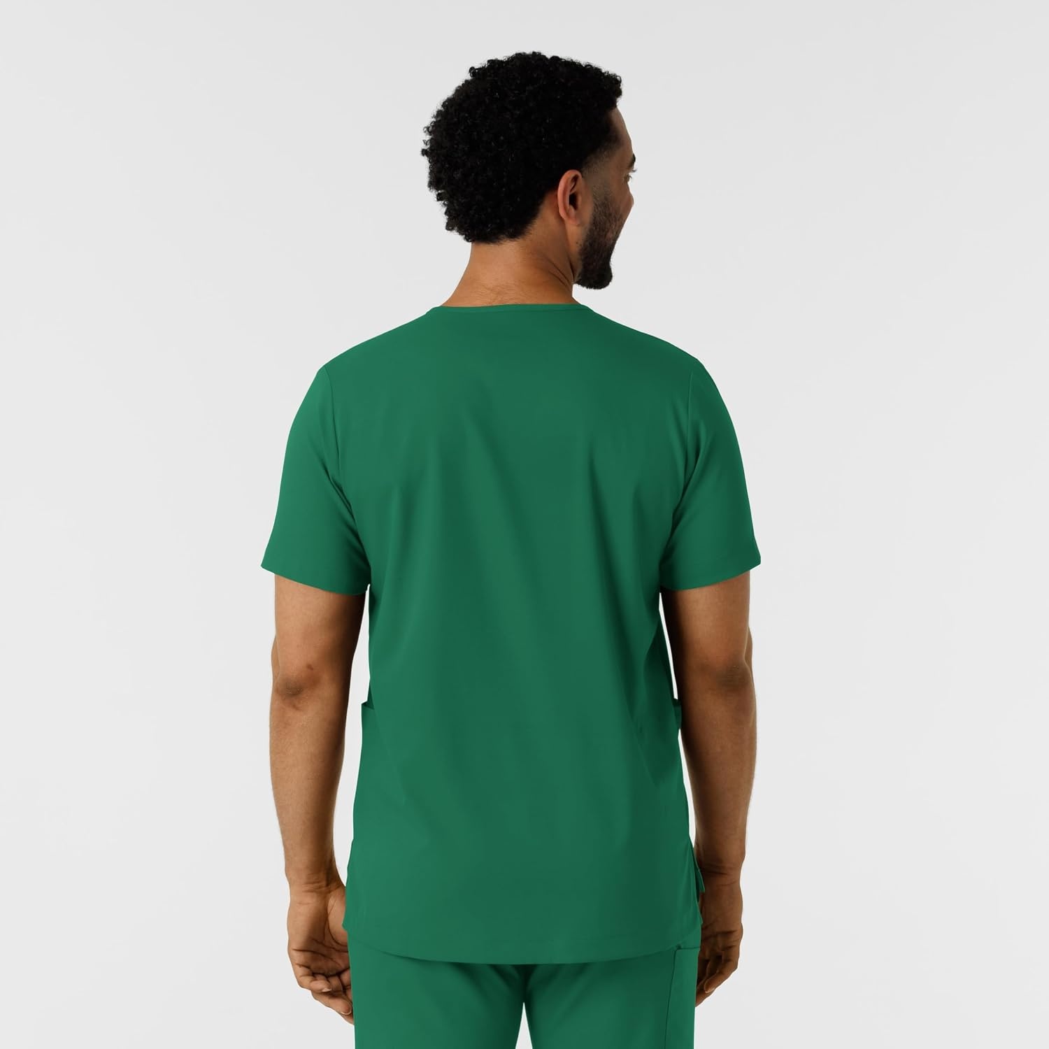 Wink Boundless Men’s Multi Pocket V-Neck Scrub Top(Hunter)