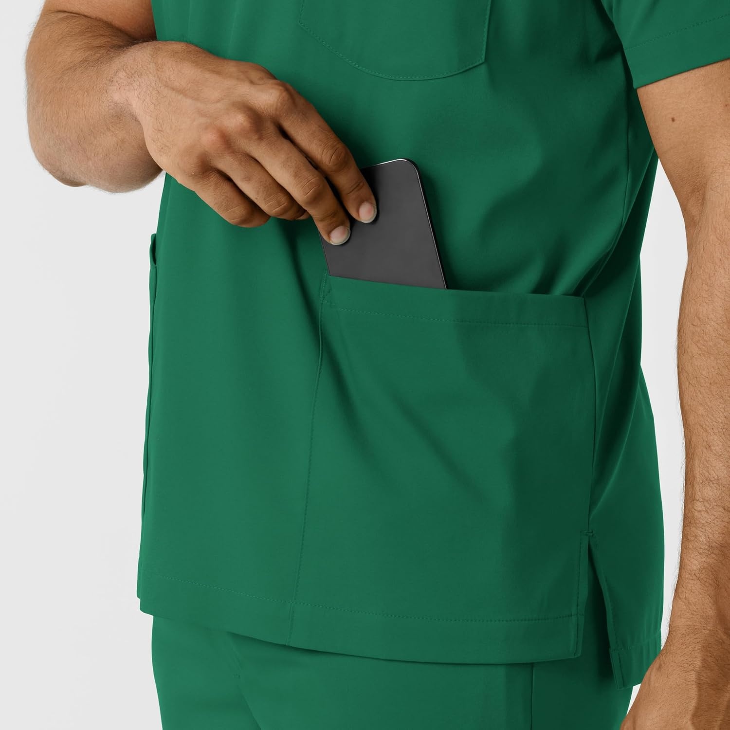 Wink Boundless Men’s Multi Pocket V-Neck Scrub Top(Hunter)
