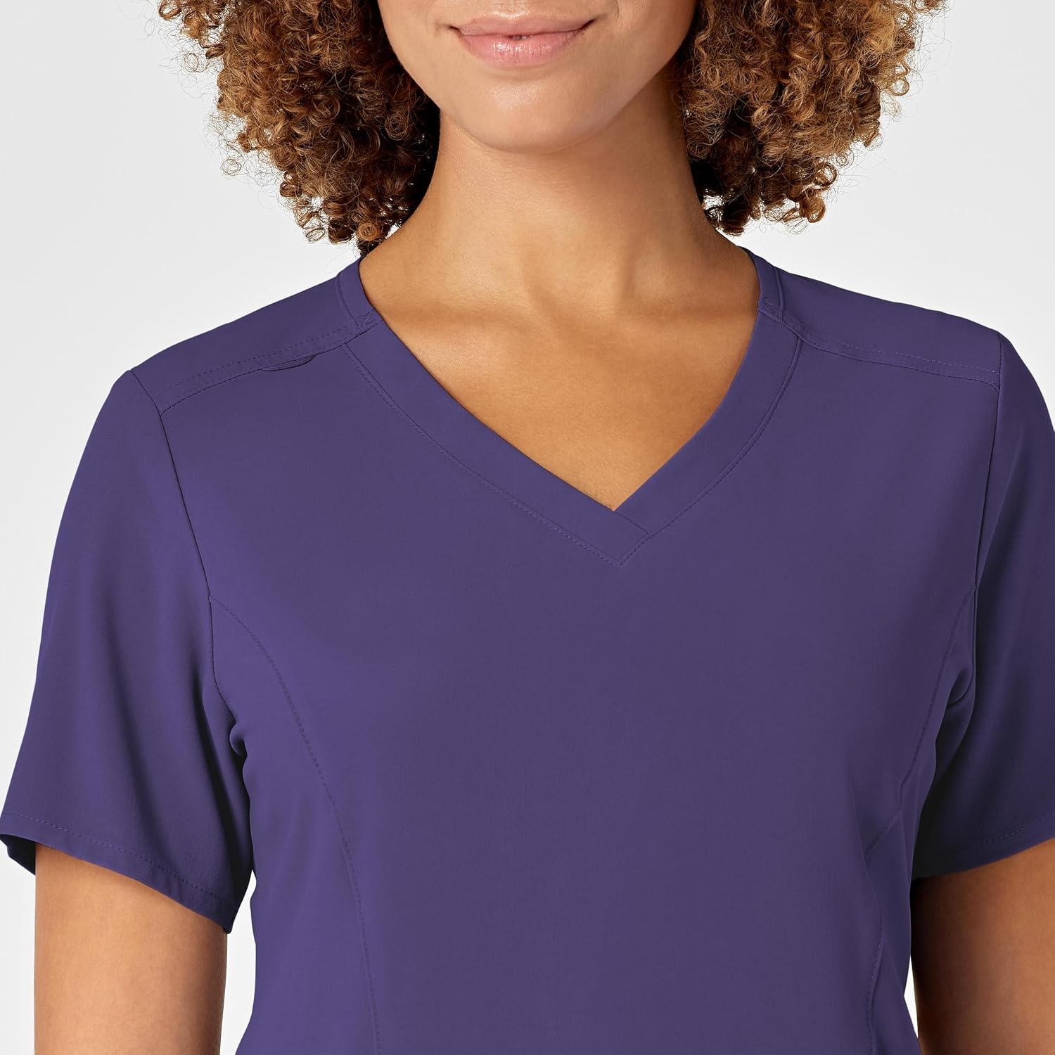 WINK Nova Women’s Flex-n-Reach V-Neck Scrub Top(Grape)