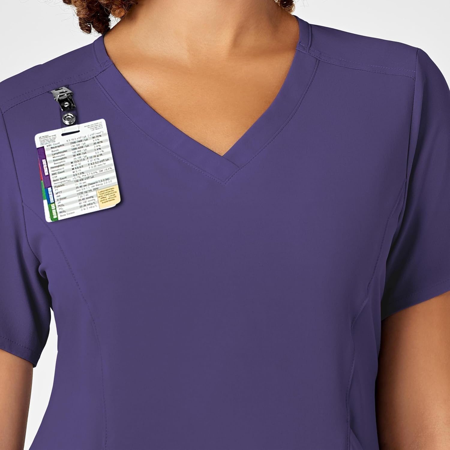 WINK Nova Women’s Flex-n-Reach V-Neck Scrub Top(Grape)