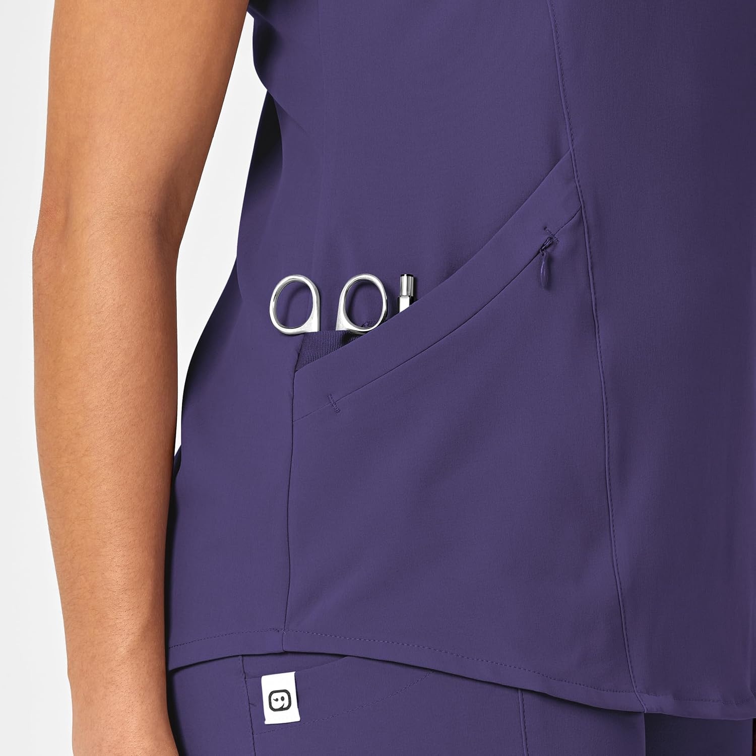 WINK Nova Women’s Flex-n-Reach V-Neck Scrub Top(Grape)