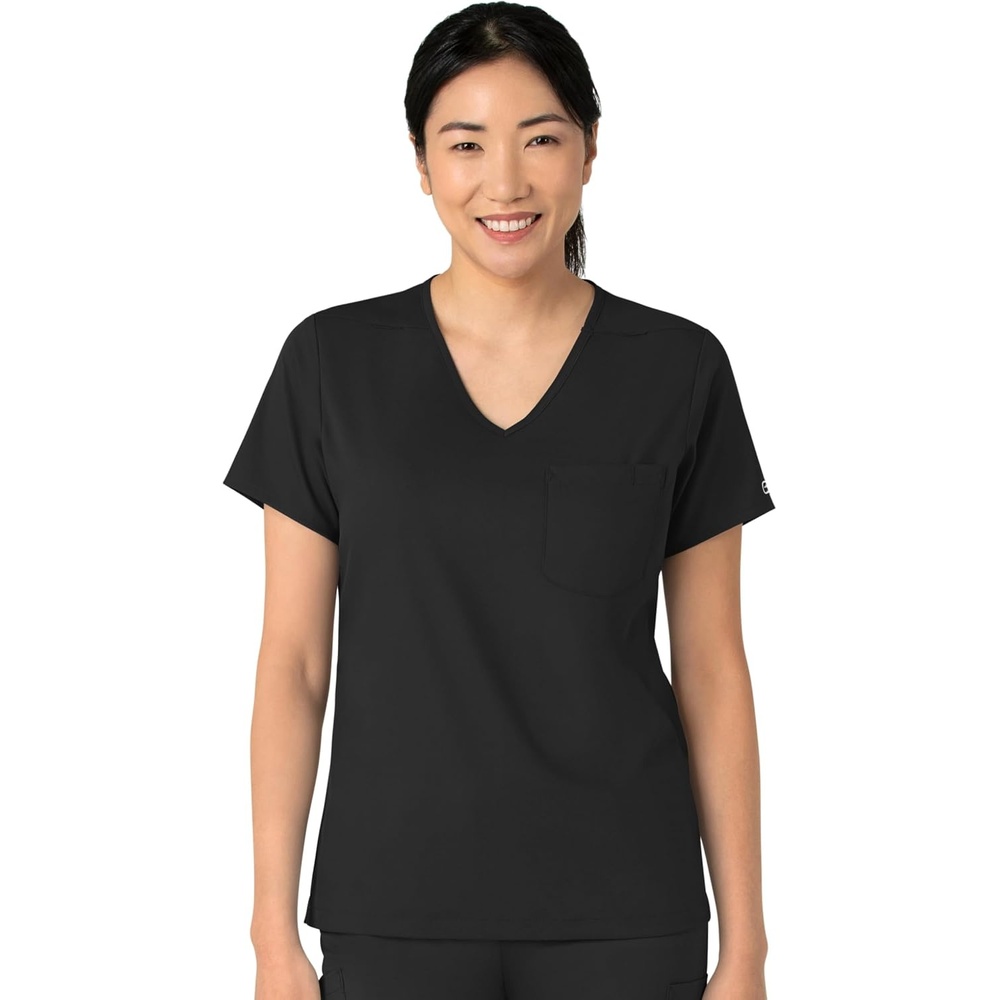 Wink Boundless Women’s Tuck-in Scrub Top(Black)