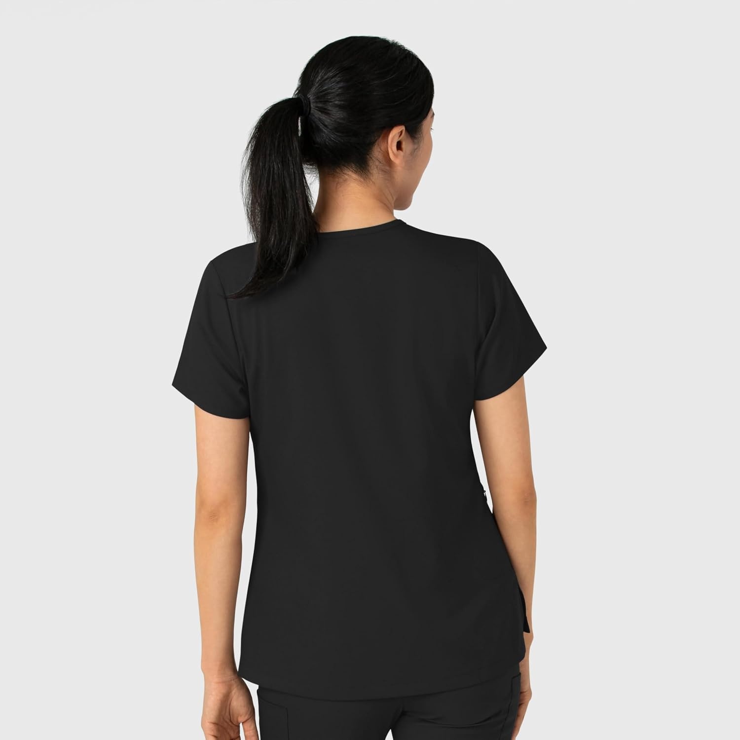 Wink Boundless Women’s Tuck-in Scrub Top(Black)