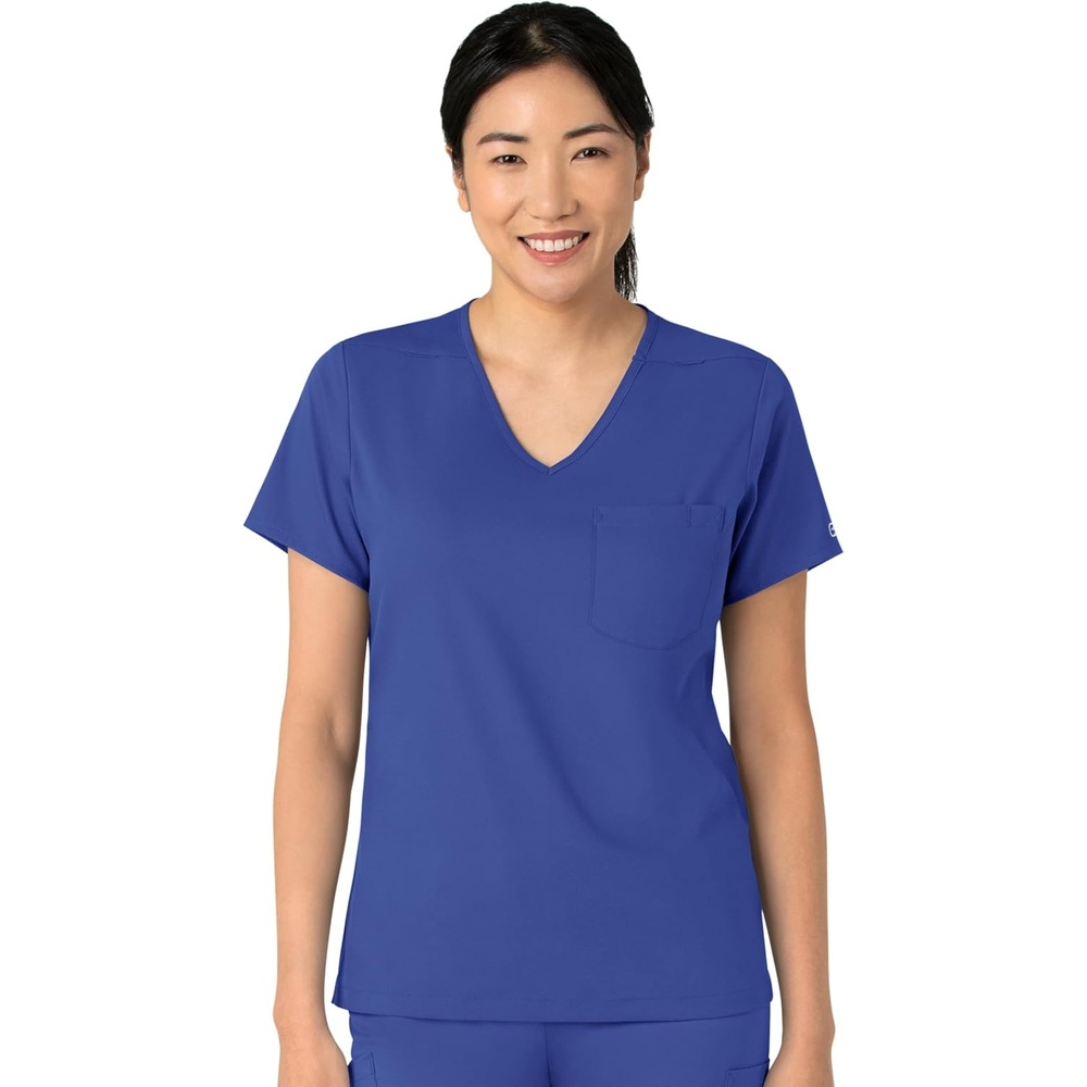Wink Boundless Women’s Tuck-in Scrub Top(Galaxy Blue)