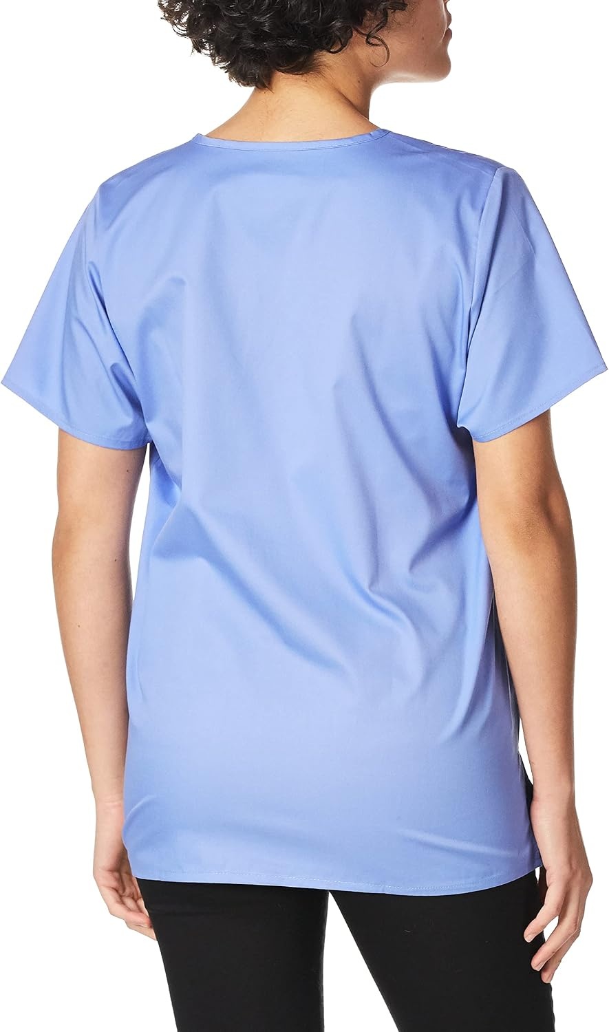 Wink W123 Women’s Mock Wrap Scrub Top(Ceil Blue)