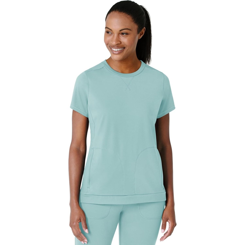 Wink Renew Women’s Flex-n-Reach Crew Neck Scrub Top(Coastal Blue)