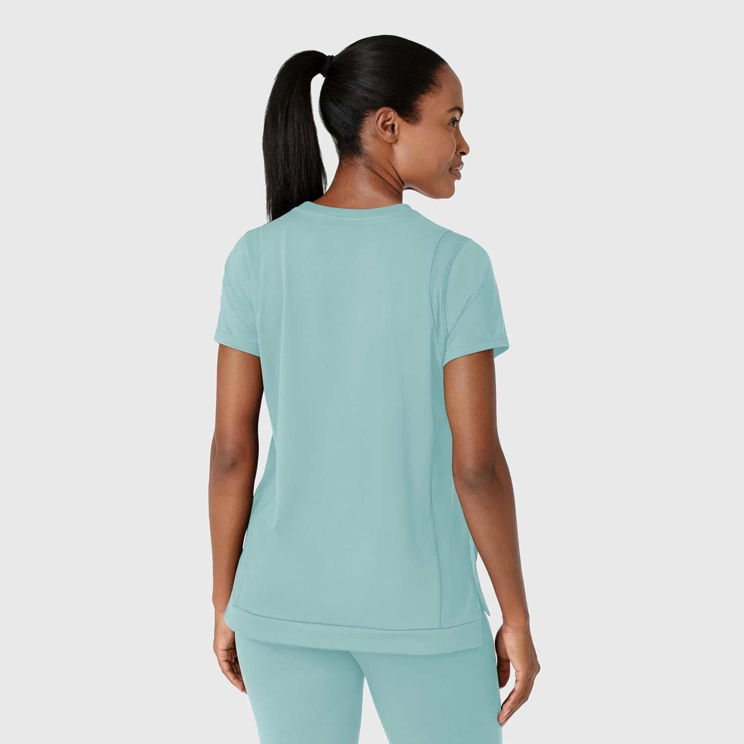 Wink Renew Women’s Flex-n-Reach Crew Neck Scrub Top(Coastal Blue)