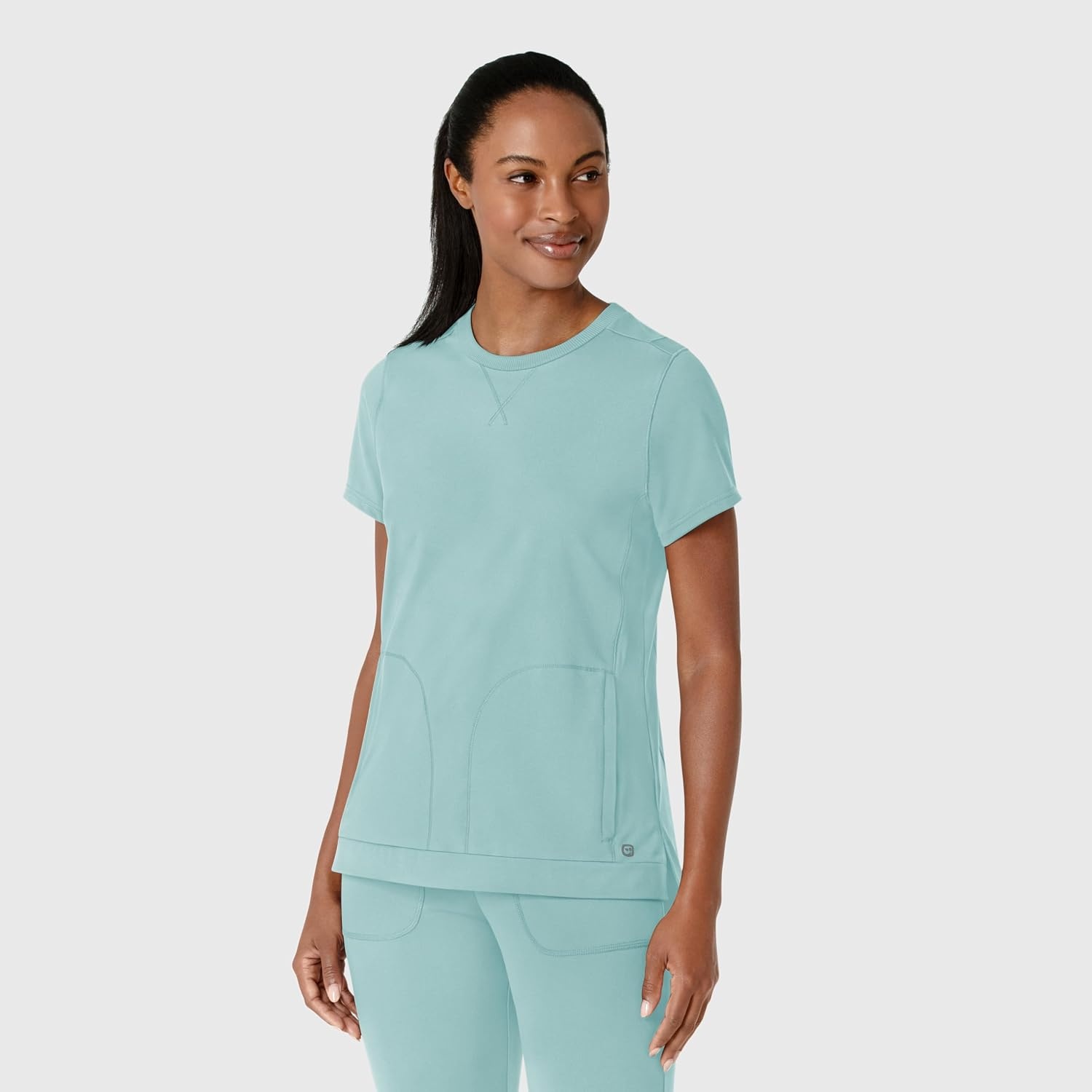 Wink Renew Women’s Flex-n-Reach Crew Neck Scrub Top(Coastal Blue)