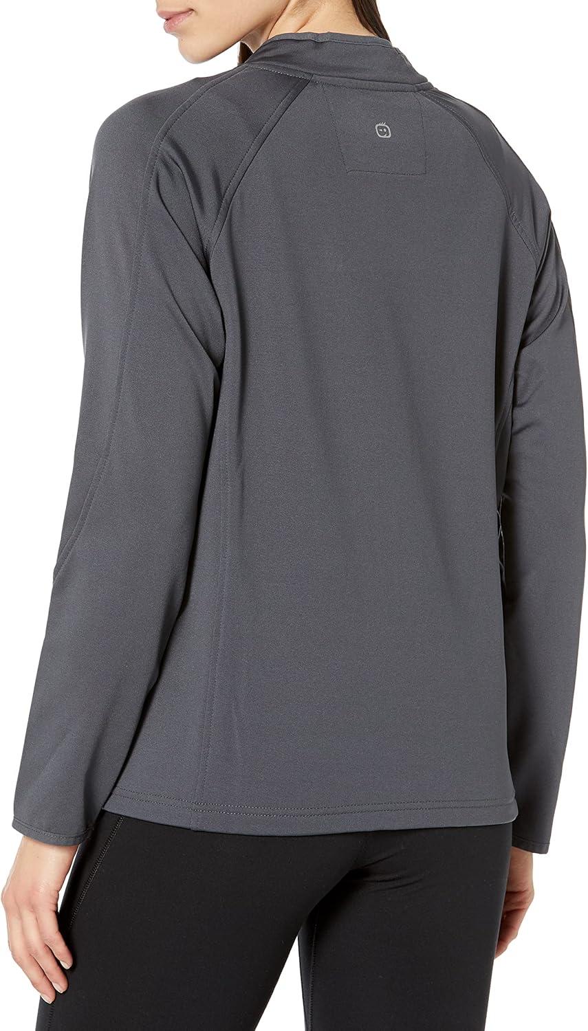 WonderWink womens Fleece Full-zip Jacket(Pewter)
