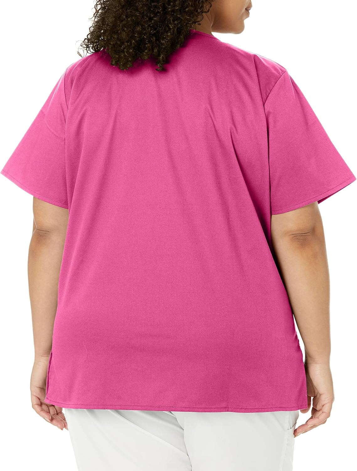 Wink W123 Women’s Mock Wrap Scrub Top(Fuchsia)