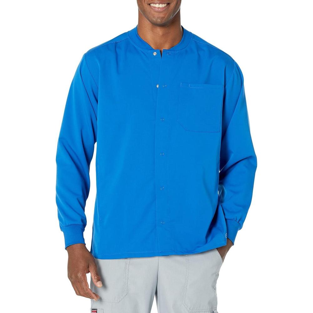 WonderWink Mens Warm-up Jacket(Royal)
