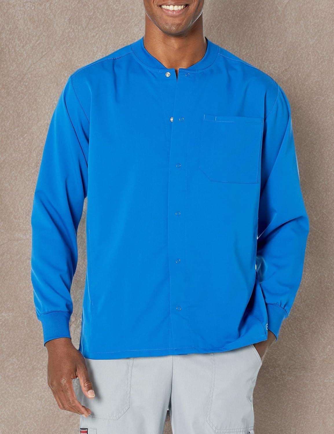 WonderWink Mens Warm-up Jacket(Royal)