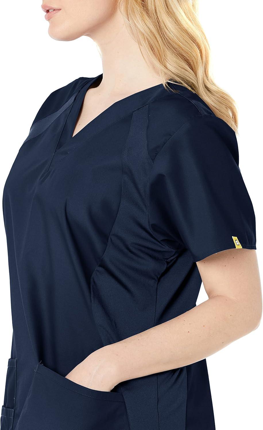 WonderWink Women’s Origins Lima Women’s Scrub Top(Navy)