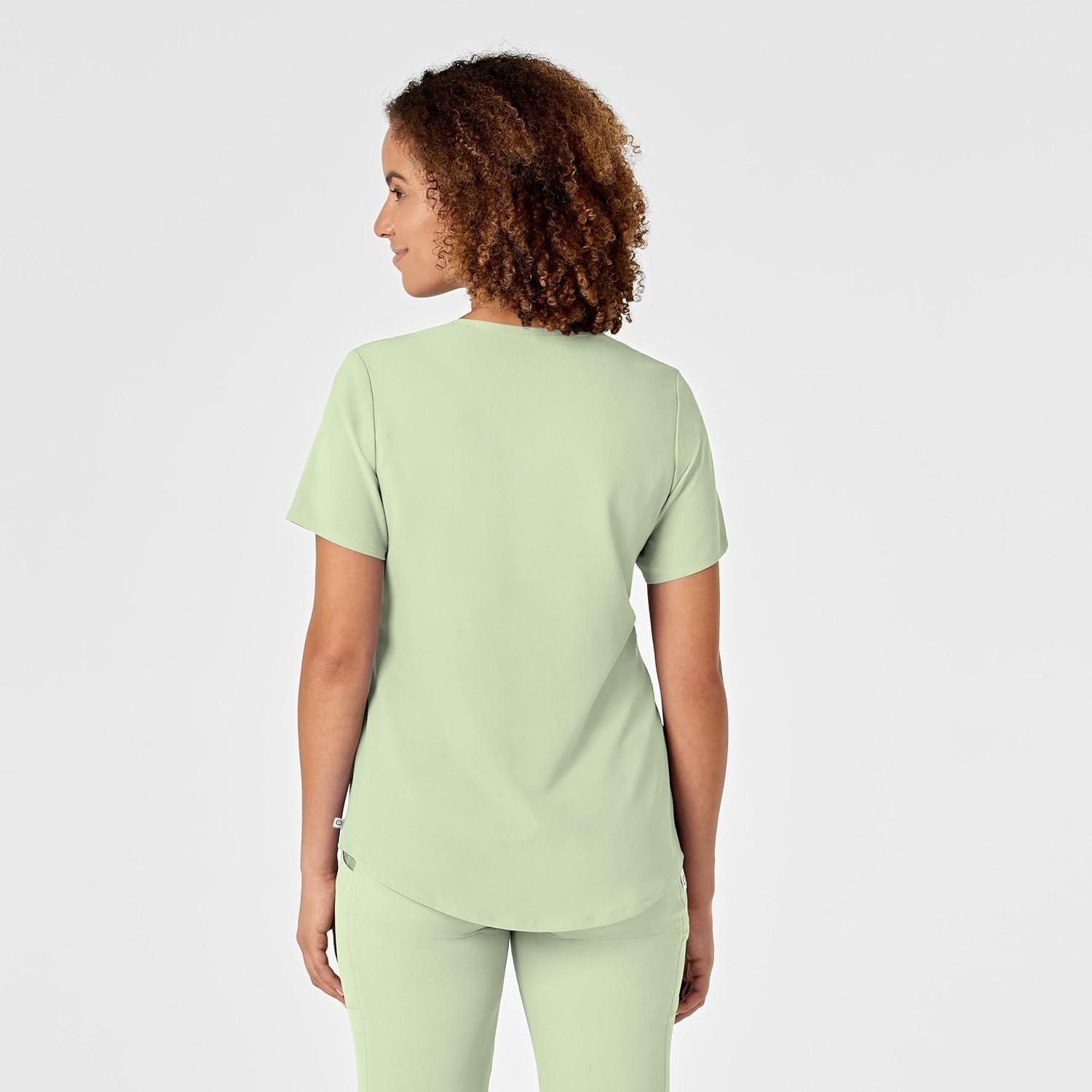 WonderWink Mens Women’s V-Neck Scrub Top(Fresh Mint)