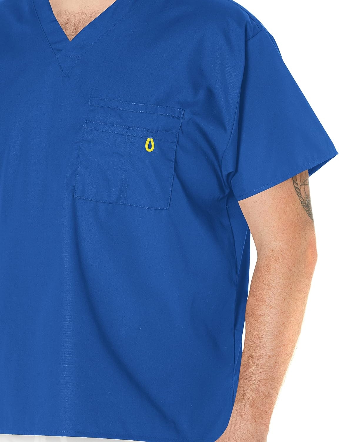 WonderWink unisex-adult Big The Alpha Unisex V-Neck Scrub Top, Royal, 3X-Large