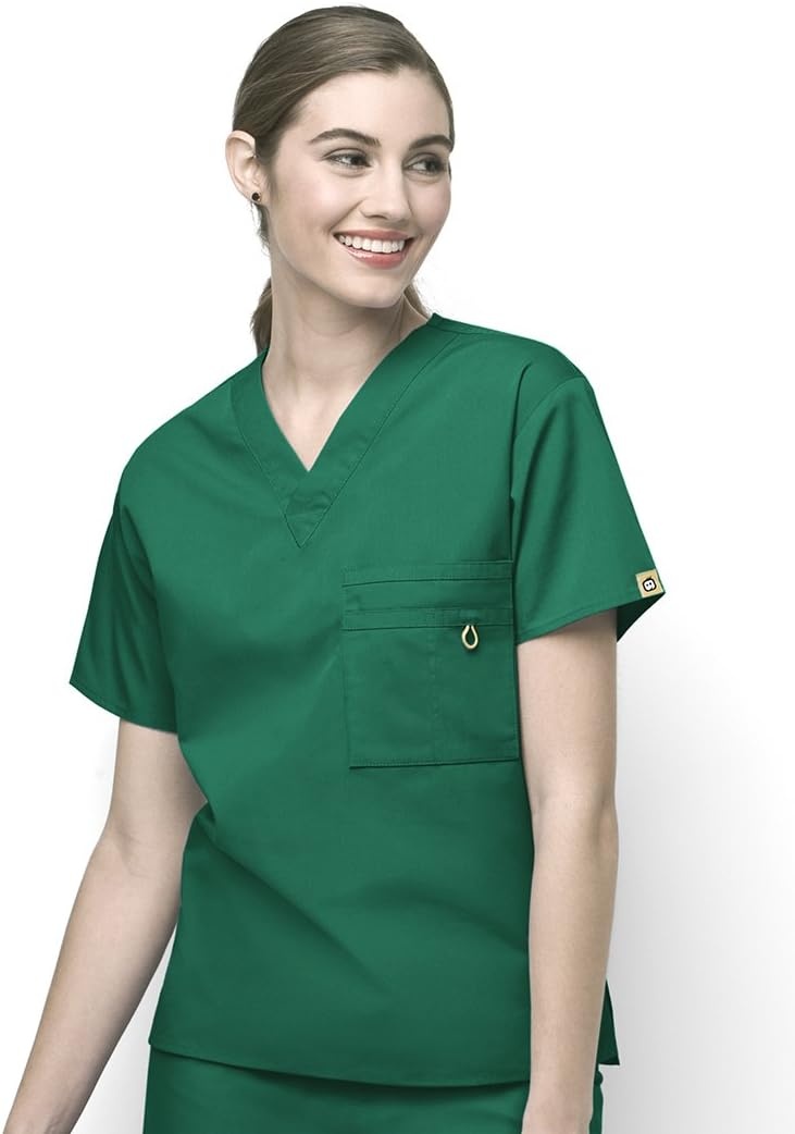 WonderWink unisex-adult Big The Alpha Unisex V-Neck Scrub Top, Royal, 3X-Large