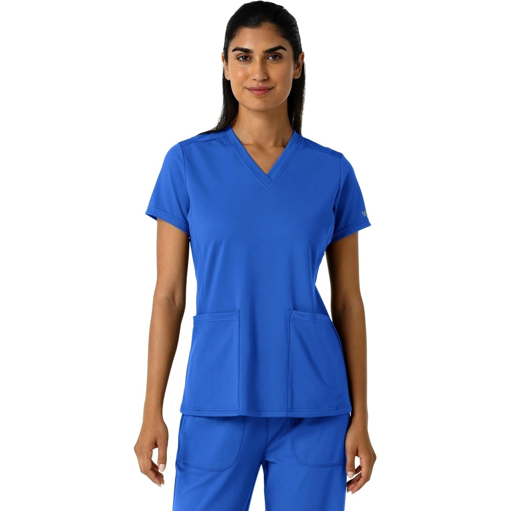Wink Women’s Women’s 2-Pocket Scrub Top(Royal)