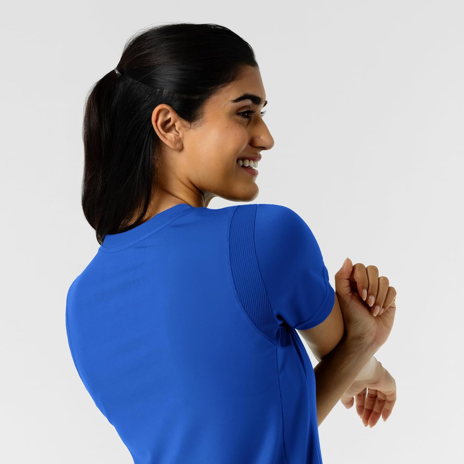 Wink Women’s Women’s 2-Pocket Scrub Top(Royal)