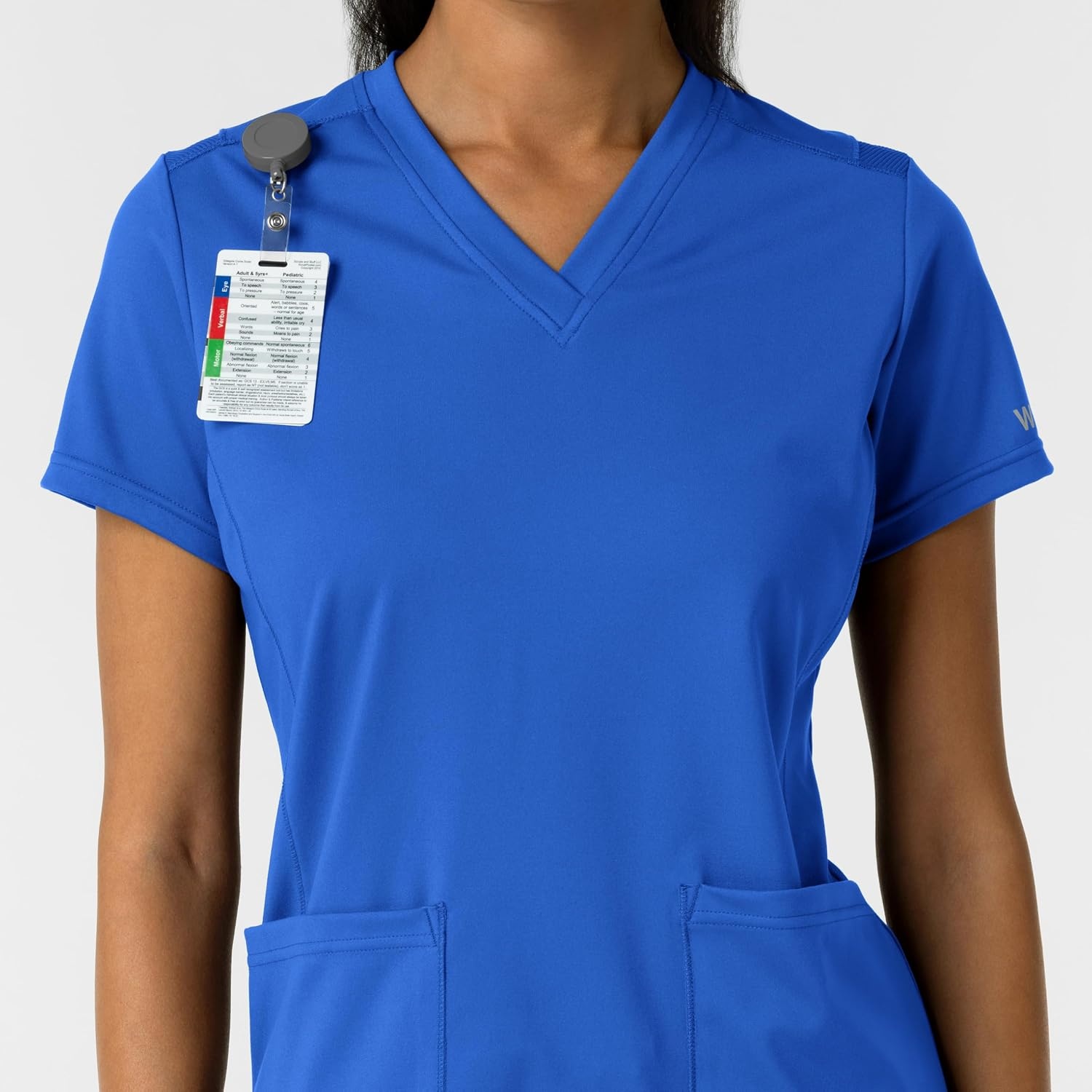 Wink Women’s Women’s 2-Pocket Scrub Top(Royal)