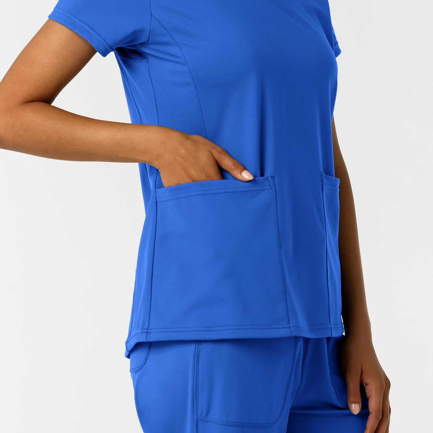 Wink Women’s Women’s 2-Pocket Scrub Top(Royal)