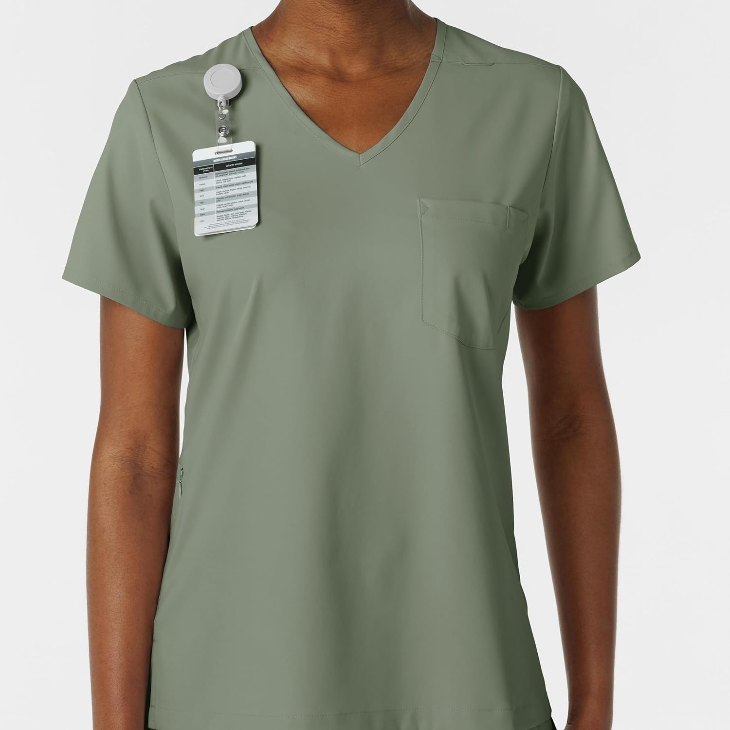 Wink Boundless Women’s Tuck-in Scrub Top(Sage)