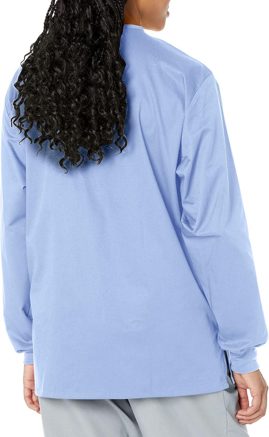 WonderWink womens Snap Front Jacket(Ceil Blue)