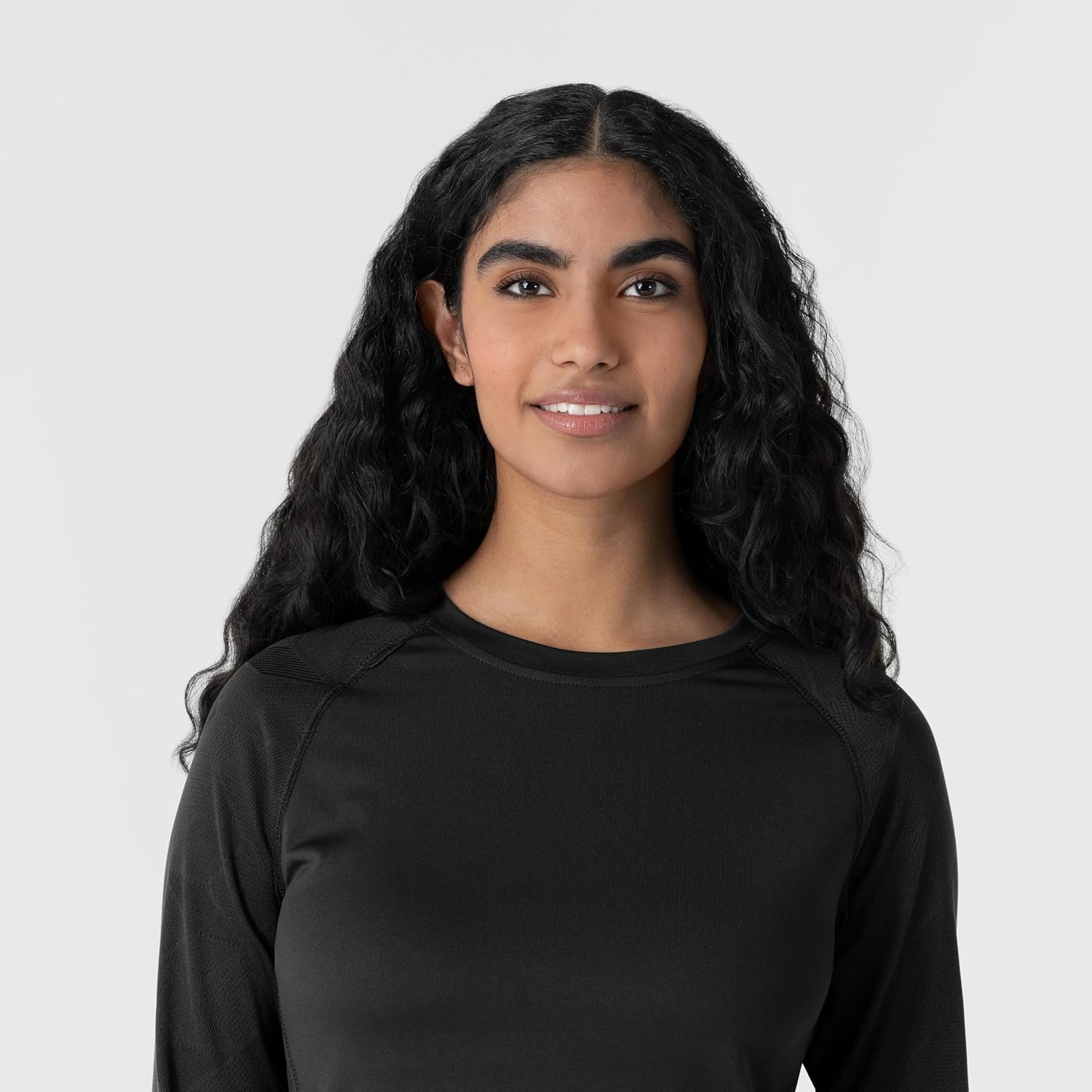 Wink Layers Women’s Engineered Underscrub Tee(Black)