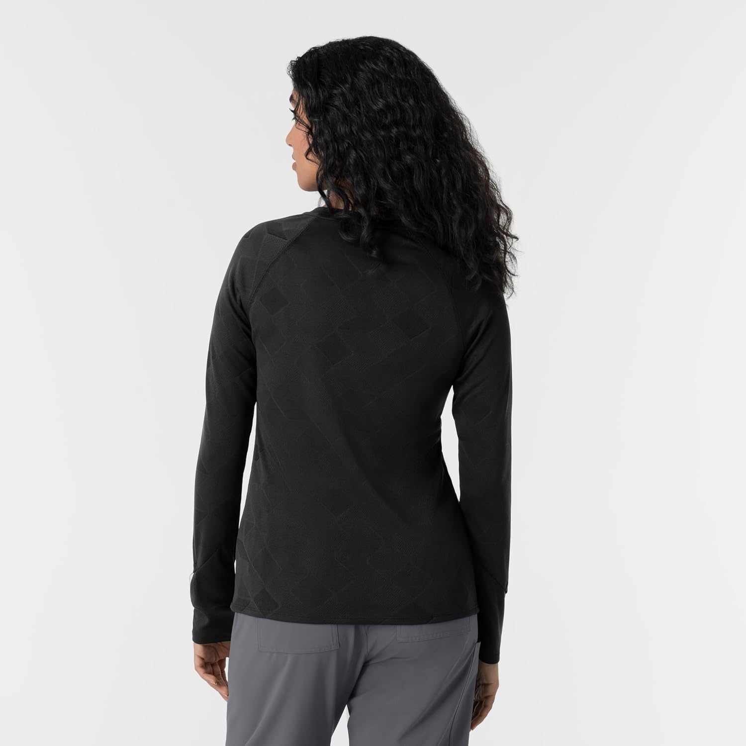 Wink Layers Women’s Engineered Underscrub Tee(Black)