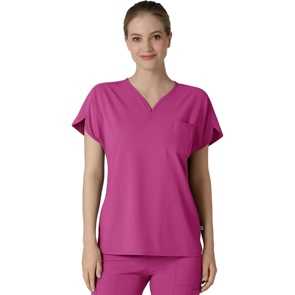 Wink Renew Women’s Dolman Scrub Top(Raspberry)