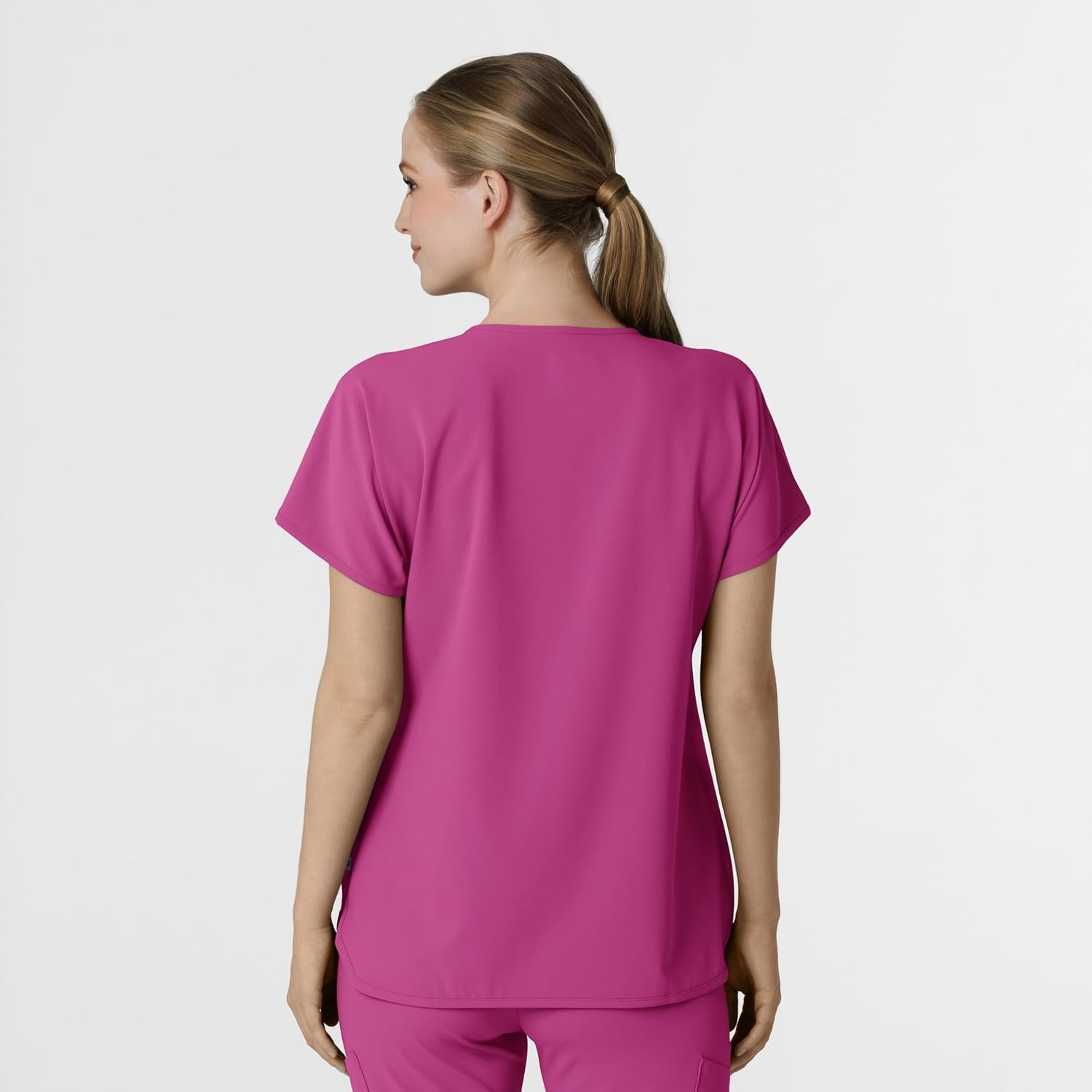 Wink Renew Women’s Dolman Scrub Top(Raspberry)