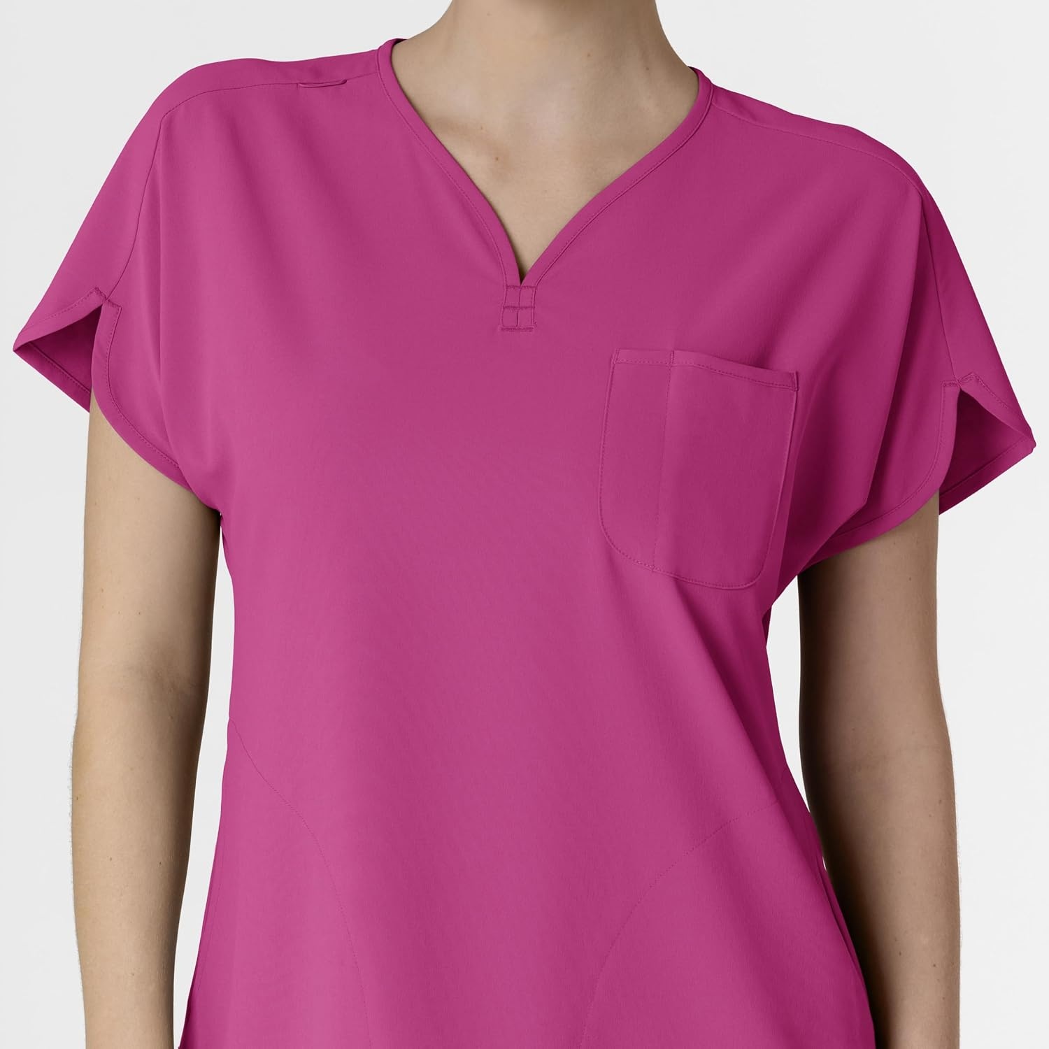Wink Renew Women’s Dolman Scrub Top(Raspberry)